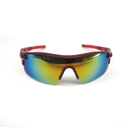 Red Frame + Red Filmt,Outdoor Mountaineering Fishing Windproof Glasses