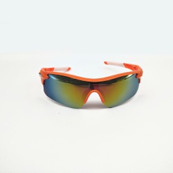 Orange Frame + Red Piece Outdoor Mountaineering Fishing Windproof Glasses