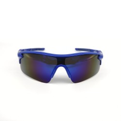 Blue Frame + Blue Piece Outdoor Mountaineering Fishing Windproof Glasses