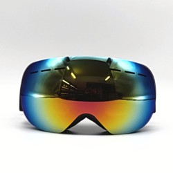 Black Frame Red Piece Adult Ski Goggles Large Spherical Glasses Cocker Myopia Goggles