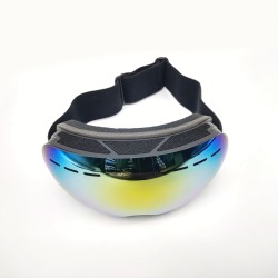 Black Frame Red Piece Adult Ski Goggles Large Spherical Glasses Cocker Myopia Goggles