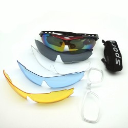 Medium Red Frame, Ride HD Sun Sports Goggles