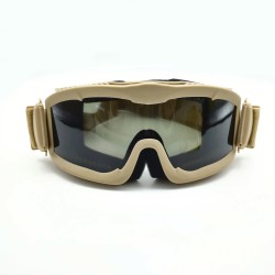 Beige Glasses Alpha Sand Proof Shooting Goggles