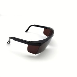 Brown，Electric Welding Anti-Glare And Splash Protection Goggles