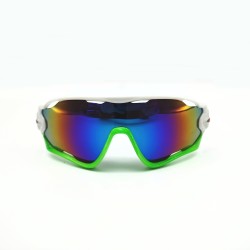 White Green Frame Green Piece UV Sunglasses Cycling Outdoor Vr Glasses