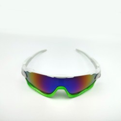 White Green Frame Green Piece UV Sunglasses Cycling Outdoor Vr Glasses