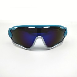 Blue And Silver Frame Blue Piece   UV Sunglasses Cycling Outdoor Vr Glasses